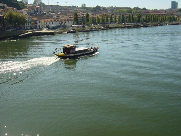 a rabela boat on the Douro River